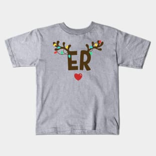 ER Nurse Christmas Kids T-Shirt